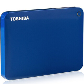 TOSHIBA 东芝 V8 CANVIO高端系列 2.5英寸 移动硬盘 3TB 神秘蓝 