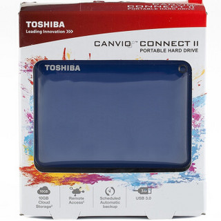 TOSHIBA 东芝 V8 CANVIO高端系列 2.5英寸 移动硬盘 3TB 神秘蓝 