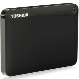 TOSHIBA 东芝 V8 CANVIO高端系列 2.5英寸 移动硬盘 3TB 经典黑 