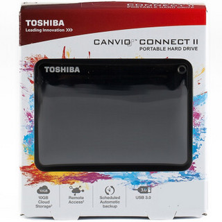 TOSHIBA 东芝 V8 CANVIO高端系列 2.5英寸 移动硬盘 3TB 经典黑 