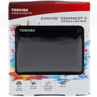 TOSHIBA 东芝 V8 CANVIO高端系列 2.5英寸 移动硬盘 1TB 经典黑 