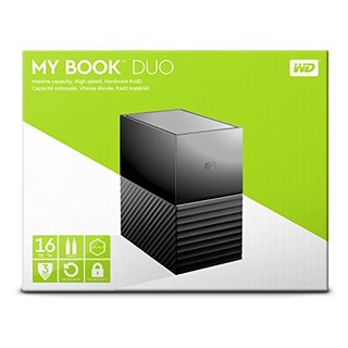 Western Digital 西部数据 My Book Duo系列 3.5英寸Type-C移动机械硬盘 16TB USB 3.1 黑色