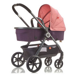 gb好孩子大容量轻便双向亲子婴儿车 多功能时尚婴儿推车 GB105-Q207PP 紫粉