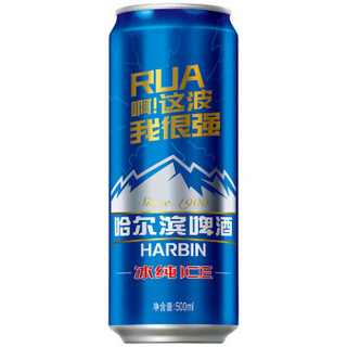 HARBIN 哈尔滨 冰纯啤酒 500ml 18听 电竞款