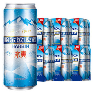 HARBIN 哈尔滨 冰爽啤酒 500ml 24听