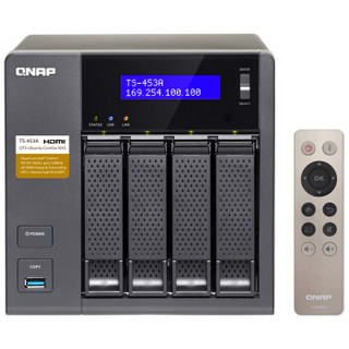 QNAP 威联通 TS-453A 四盘位NAS网络存储器 8G