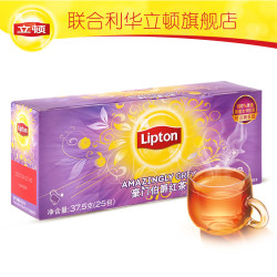 立顿Lipton 红茶 豪门伯爵红茶叶冲饮袋泡茶包1.5g*25 *6件