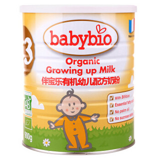 babybio 伴宝乐 有机婴儿配方奶粉 3段 12-36个月 900g