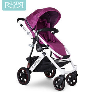 Babyruler ST380一代 高景观婴儿推车 四轮紫色