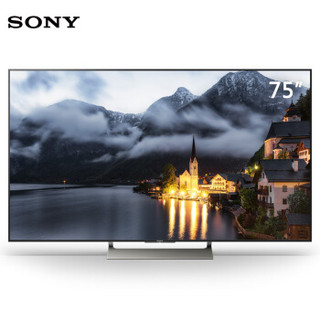 索尼（SONY）KD-75X9000E 75英寸 4K HDR 精锐光控Pro 安卓6.0智能液晶电视（黑色）