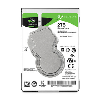 SEAGATE 希捷 酷鱼BarraCuda系列 2.5英寸笔记本硬盘 2TB 128MB(5400rpm、SMR)ST2000LM015