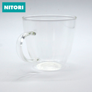 NITORI 耐热带把玻璃杯 200ml 