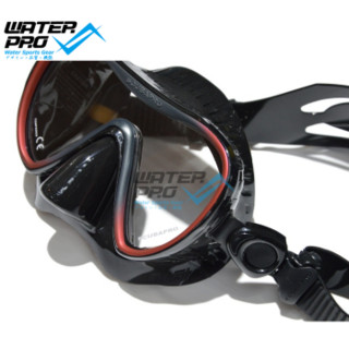 Scubapro SYNERGY TWIN TRUF 潜水面镜配呼吸管套裝 黑红镜+银黑色管