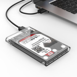 ORICO 奥睿科 2.5英寸 透明移动硬盘盒 USB3.0