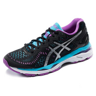 ASICS 亚瑟士 GEL-KAYANO 23 女士跑鞋 黑色/银色/蓝色  41.5