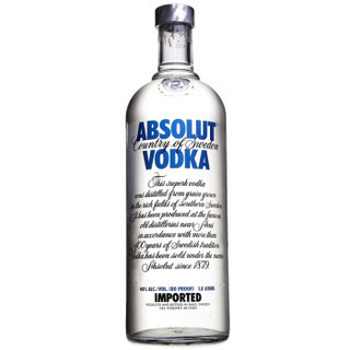 ABSOLUT VODKA 绝对伏特加 原味伏特加酒 700ml 1500ml 单瓶 普通