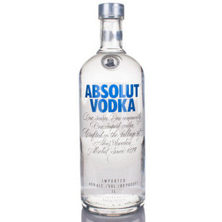 ABSOLUT VODKA 绝对伏特加 原味伏特加酒 700ml 1000ml 单瓶 普通