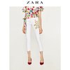 秋冬折扣 ZARA 女装 花朵刺绣牛仔裤 06164152250 99元