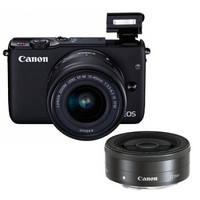  Canon 佳能 EOS M10 （15-45mm f/3.5-6.3+22mm f/2）无反相机套机