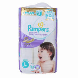 Pampers 帮宝适 紫帮 婴儿纸尿裤 L52片 *5件