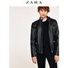 秋冬折扣 ZARA  男装 黑色车手款仿皮夹克外套 01966450800 299元