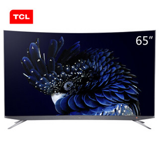 TCL 65Q960C 65英寸原色量子点超薄4K曲面HDR人工智能网络电视