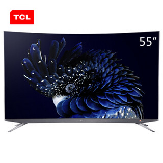 TCL 55Q960C 55英寸 4K 量子点 曲面液晶电视