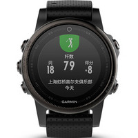 GARMIN 佳明 fenix5s飞耐时5s 智能手表 中文蓝宝石版 黑色