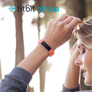 Fitbit Alta HR 智能手环 玫瑰金 大号