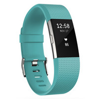 Fitbit Charge 2 智能手环  蓝青色 小号