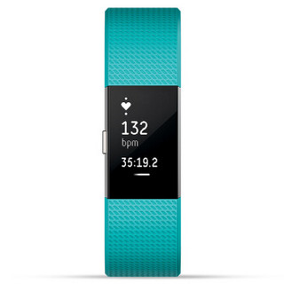 Fitbit Charge 2 智能手环  蓝青色 小号