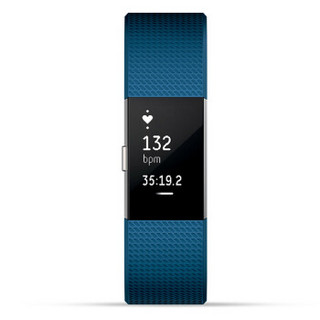 Fitbit Charge 2 智能手环  蓝色 小号