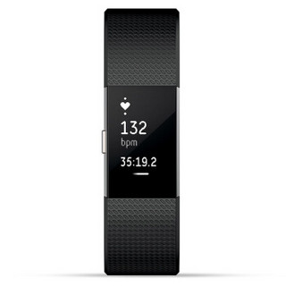 Fitbit Charge 2 智能手环  黑色 小号