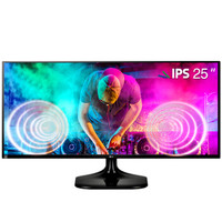 LG 25英寸21:9超宽IPS硬屏 sRGB99% 低闪屏滤蓝光LED背光液晶显示器（25UM58）