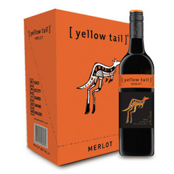 Yellow Tail 黄尾袋鼠 梅洛 红葡萄酒 6瓶 750ml *2件