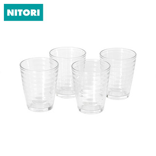 NITORI 玻璃杯 350ml 4个装