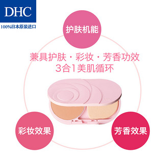 DHC 红粉玫瑰两用粉饼 SPF23 PA++ 13g 附粉扑