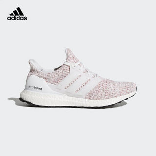 adidas 阿迪达斯 UltraBOOST 4.0 男子跑鞋 亮白/浅猩红 43