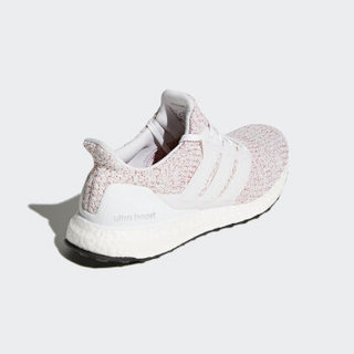 adidas 阿迪达斯 UltraBOOST 4.0 男子跑鞋 亮白/浅猩红 43