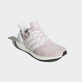 adidas 阿迪达斯 UltraBOOST 4.0 男子跑鞋 亮白/浅猩红 43