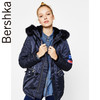 Bershka 女士 可拆人造皮草镶边连帽派克外套 06496200401 259元