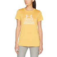 UNDER ARMOUR 安德玛 TECH crew-graphic Twist 女式短袖T恤