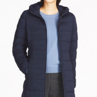UNIQLO 优衣库 400714 女士高级轻型羽绒弹力连帽大衣