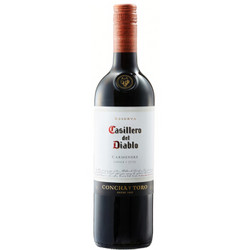 Concha y Toro 干露 casillerro del diablo 红魔鬼 卡麦妮 红葡萄酒 750ml *4件