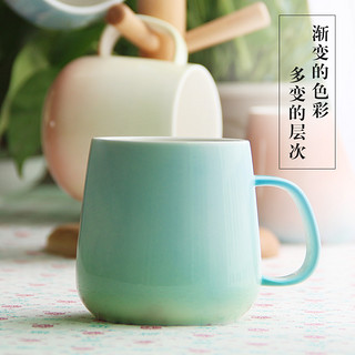 Love up,love cup. 渐变色陶瓷马克杯 370ml