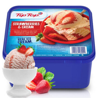Tip Top 草莓味 家庭装冰淇淋 2000ml