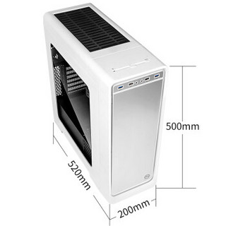  Thermaltake 曜越 Urban S31 中塔式机箱  白色