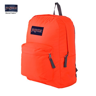 JANSPORT 杰斯伯 SuperBreak 纯   色叛逆 学院风双肩背包 T501 0D5/亮橙