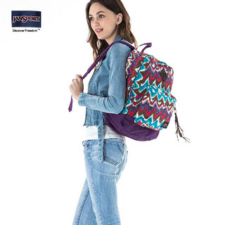 JANSPORT 杰斯伯 Super FX 复古学院风 帆布双肩包 T64Q