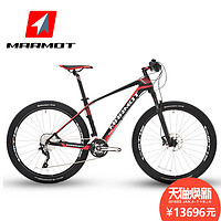 Marmot 土拨鼠 XCH ELITE CARBON 碳纤维山地自行车 30速 黑红白